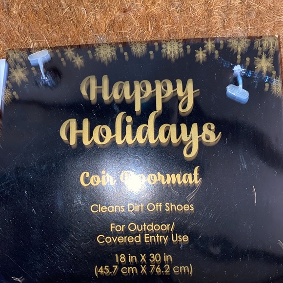 Happy Holidays Coir Doormat - Picture 5 of 7